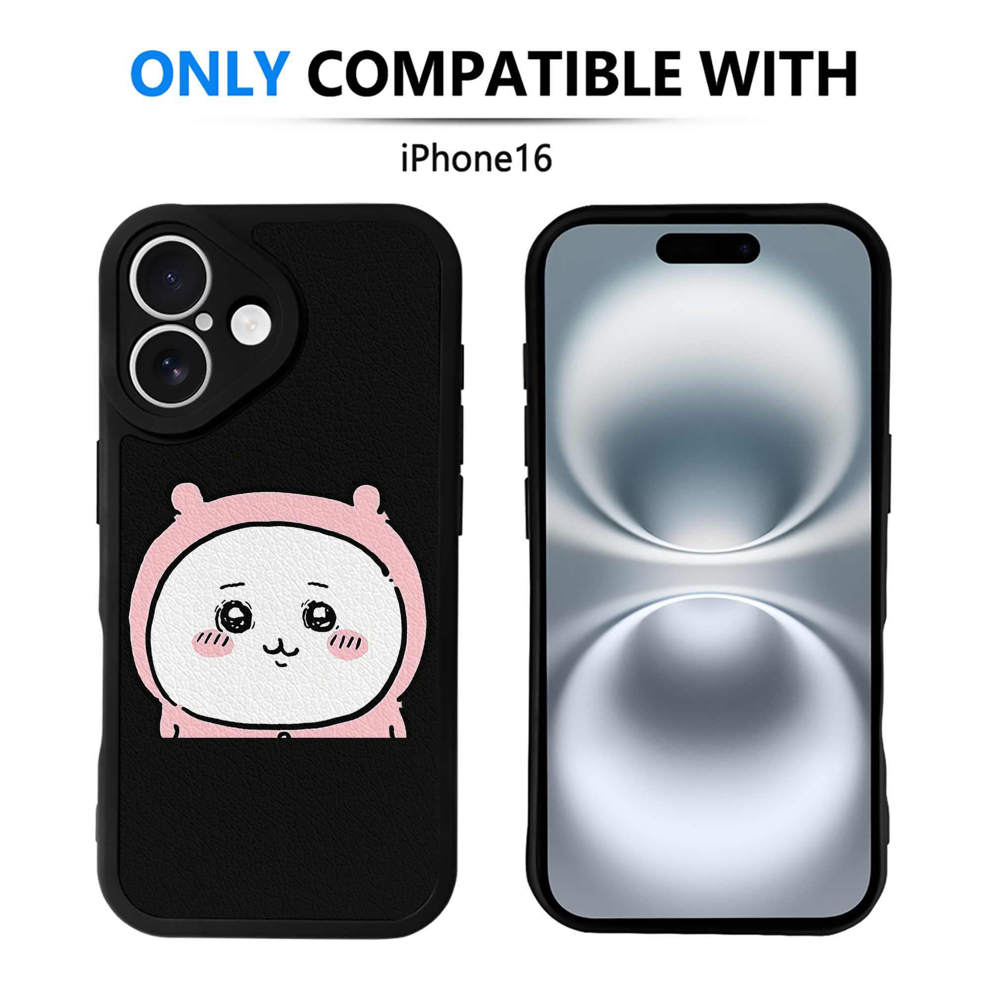 （画像用） ちいかわ ちいかわ Chii-kawa chiikawa 【iPhone 16シリーズ対応】シリコンスマホケース（レザー調） 材質：シリコン